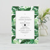 Exotic Forest Engagement Party Kaart (Staand voorkant)