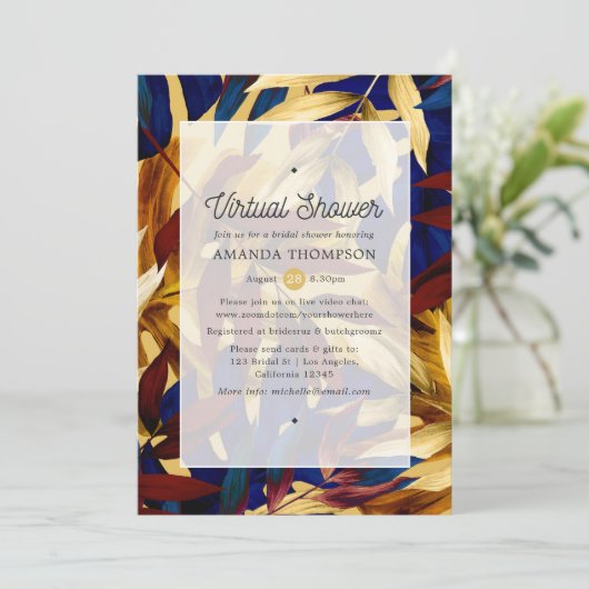 Exotic Forest Virtual Vrijgezellenfeest Kaart (Staand voorkant)