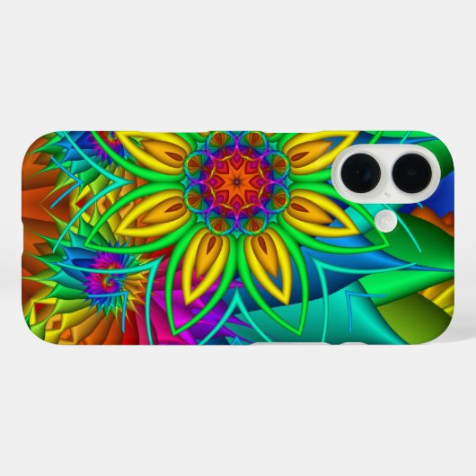 Exotic Fractal Flowers Phone Case (Achterkant (horizontaal))