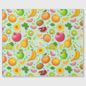 Exotic Fruit Pattern Wrapping Paper Cadeaupapier (Vlak)