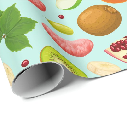 Exotic Fruit Pattern Wrapping Paper Cadeaupapier (Rol Hoek)