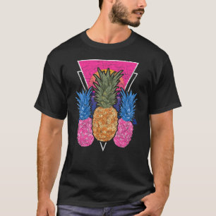 Exotic Fruit Synthwave Pineapple Vaporwave Tropica T-shirt