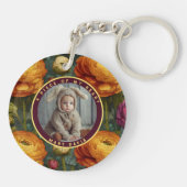 Exotic Gifts For Him Ranunculus Sleutelhanger (Achterkant)