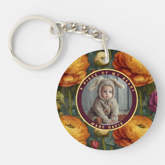 Exotic Gifts For Him Ranunculus Sleutelhanger (Voorkant)