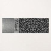Exotic Glittery Black en Grey Yogamat (Voorkant (horizontaal))