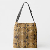 Exotic Gold Boa Constrictor Snakeskin Crossbody Tas (Achterkant)