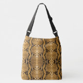 Exotic Gold Boa Constrictor Snakeskin Crossbody Tas (Voorkant)