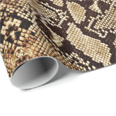 Exotic Gold Brown Python Snakeskin Cadeaupapier (Rol Hoek)