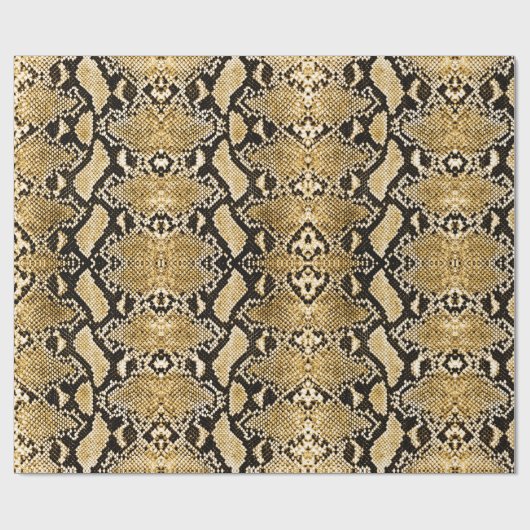 Exotic Gold Python Snakeskin Cadeaupapier (Vlak)