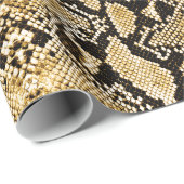 Exotic Gold Python Snakeskin Cadeaupapier (Rol Hoek)
