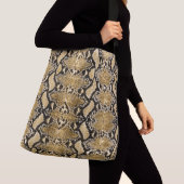 Exotic Gold Python Snakeskin Crossbody Tas (Dichtbij)