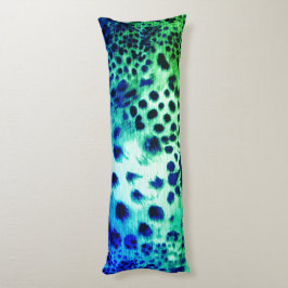 Exotic Green Leopard Print Body Pillow Lichaamskussen