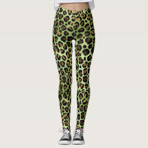 Exotic Green Leopard Print
