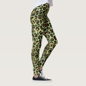 Exotic Green Leopard Print Leggings (Rechts)