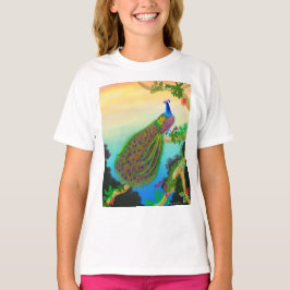 Exotic Green Peacock T-Shirt