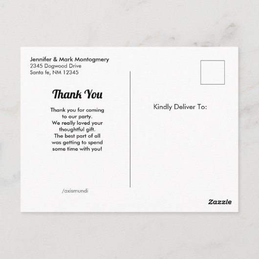 Exotic Green Tropical Leaves Pattern Hartelijk dan Briefkaart (Achterkant)