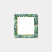 Exotic Green Tropical Leaves Pattern Post-it® Notes (Voorkant)