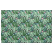 Exotic Green Tropical Leaves Pattern Stof (Fat Quarter)