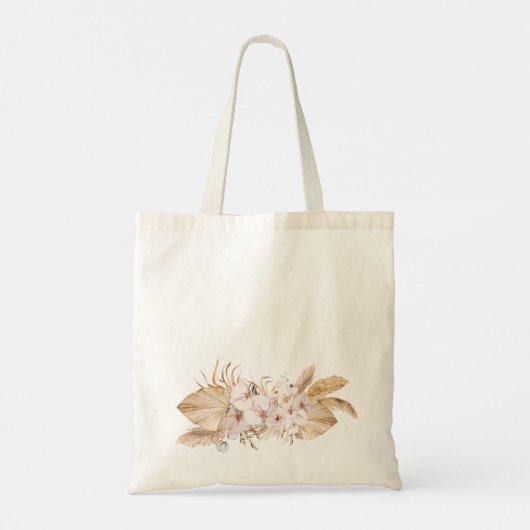 Exotic Hawaiian Orchid Waterverf Bloemenmeisje Tote Bag (Achterkant)