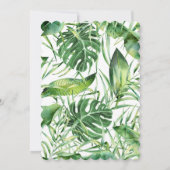 Exotic Hawaiian Tropical Floral Lijst bevestiging Kaart (Achterkant)