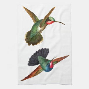 Exotic Hummingbird Bird Wildlife Kitchen Towels Theedoek