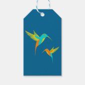 Exotic Hummingbird Blue Cadeaulabel (Voorkant)