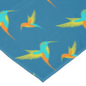 Exotic Hummingbird Pattern Blue Tafelkleed (Gekanteld)