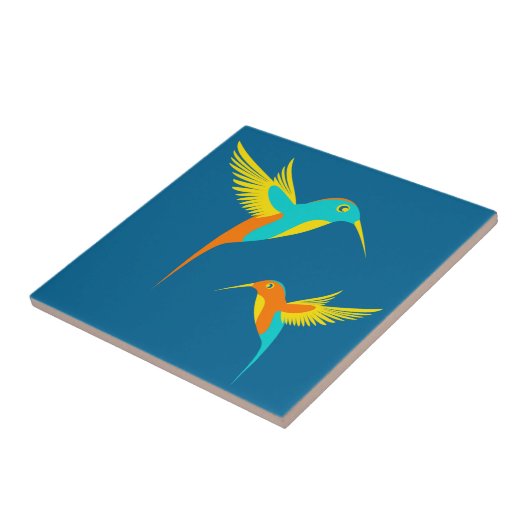 Exotic Hummingbird Tegeltje (Zijkant)