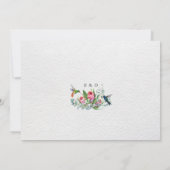 Exotic Hummingbirds Eucalyptus Protea Wedding Save The Date (Achterkant)