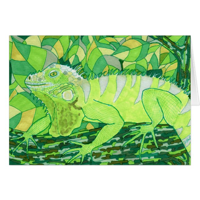 Exotic Iguana (Voorkant Horizontaal)