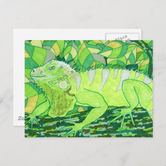 Exotic Iguana Briefkaart (Voorkant / Achterkant)