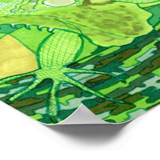 Exotic Iguana Poster (Hoek)