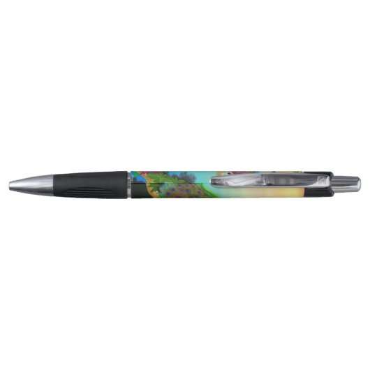 Exotic Indian Blue Peacock Pen (Achterkant)