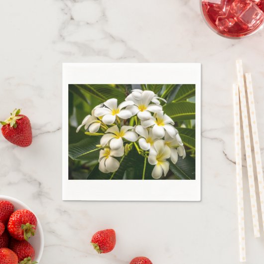 Exotic Island Plumeria Cocktail Napkin Servetten (Insitu)