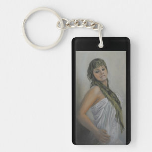 Exotic Jewel I Rectangle Sleutelhanger