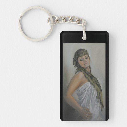 Exotic Jewel I Rectangle Sleutelhanger (Voorkant)