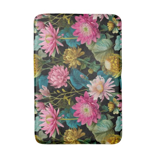 Exotic Jungle Pattern BOHO Tropical Aesthetic  Badmat (Voorkant Verticaal)