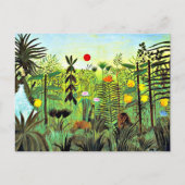 Exotic Landscape with Lion and Lioness, Briefkaart (Voorkant)