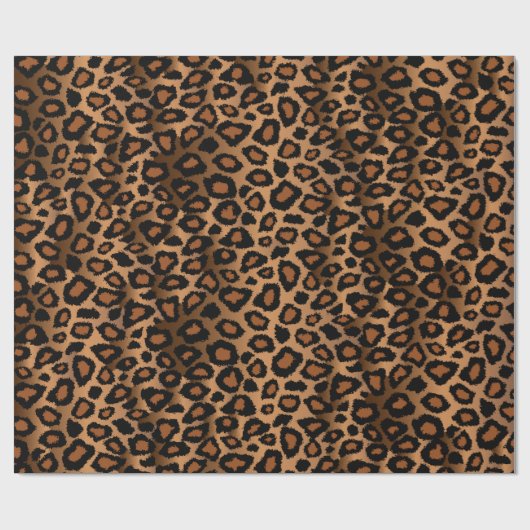 Exotic Leopard Animal Skin Print Cadeaupapier (Vlak)