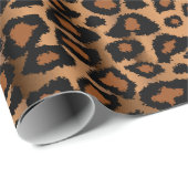 Exotic Leopard Animal Skin Print Cadeaupapier (Rol Hoek)