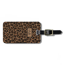Exotic Leopard Print Monogramed
