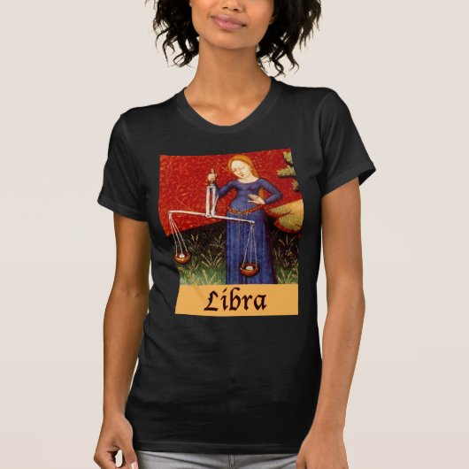 Exotic Libra Zodiac Sign T-shirt (Voorkant)