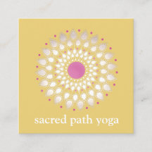 Exotic Lotus Yellow Floral Wellness Therapist