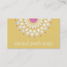 Exotic Lotus Yellow Floral Wellness Therapist