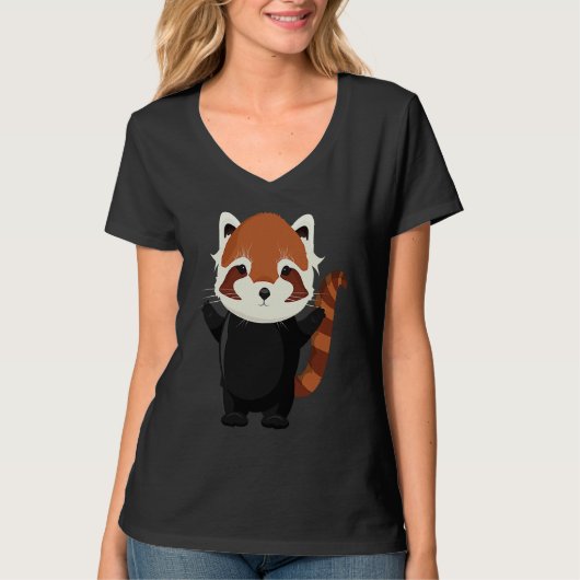 Exotic magical little red panda bear t-shirt (Voorkant)