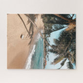 Exotic Maldive Beach kustlijn Legpuzzel (Horizontaal)