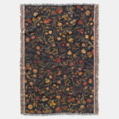 Exotic Midnight Floral Garden Deken (Voorkant Verticaal)