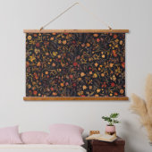 Exotic Midnight Floral Garden Hangend Wandkleed (Slaapkamer)