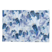 Exotic Mix Blue Bird Print Kussensloop (Achterkant-Links)