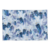 Exotic Mix Blue Bird Print Kussensloop (Achterkant-Rechts)